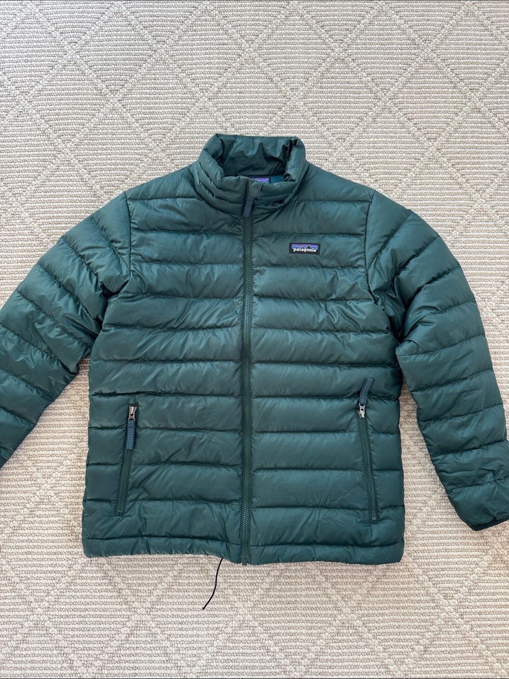 Patagonia Kids Down Sweater Jacket - Hunter Green - size M (10)